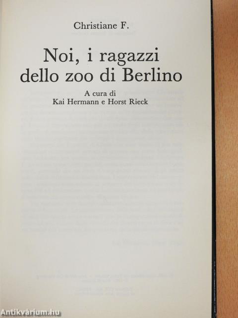 Noi, i ragazzi dello zoo di Berlino