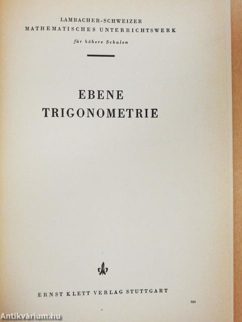 Ebene Trigonometrie