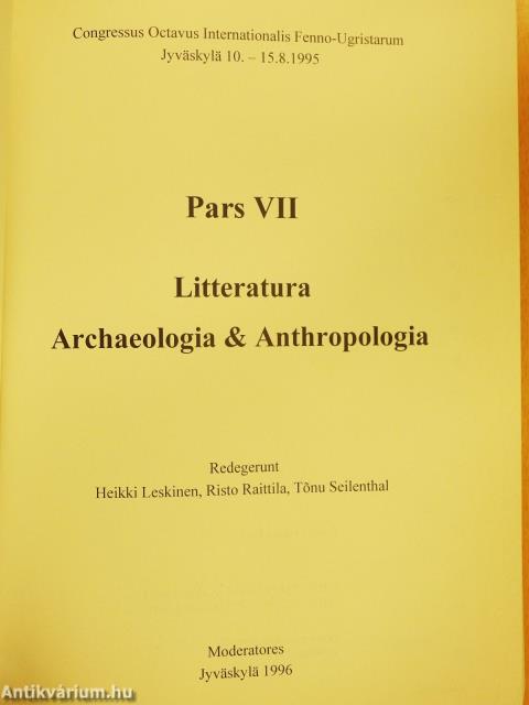 Litteratura/Archaeologia & Anthropologia