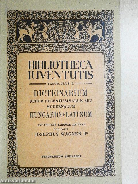 A modern fogalmak magyar-latin szótára