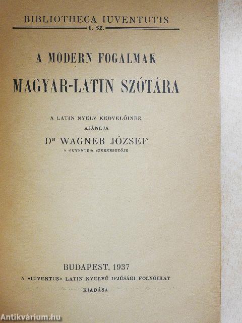 A modern fogalmak magyar-latin szótára