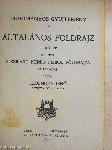 Általános földrajz II/3.