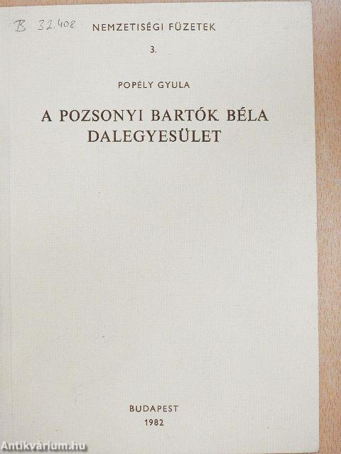 A pozsonyi Bartók Béla Dalegyesület