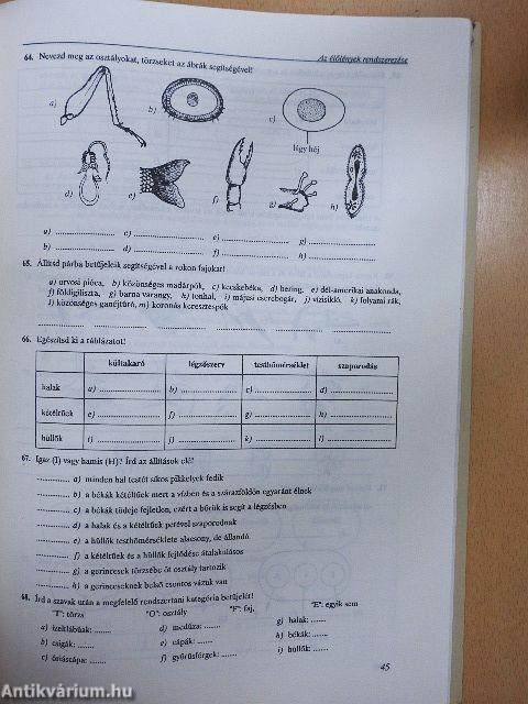 Komplex munkafüzet biológiából 6.