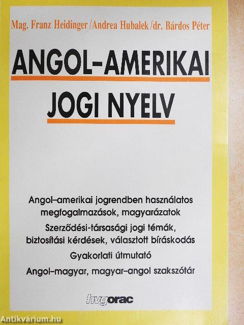 Angol-amerikai jogi nyelv