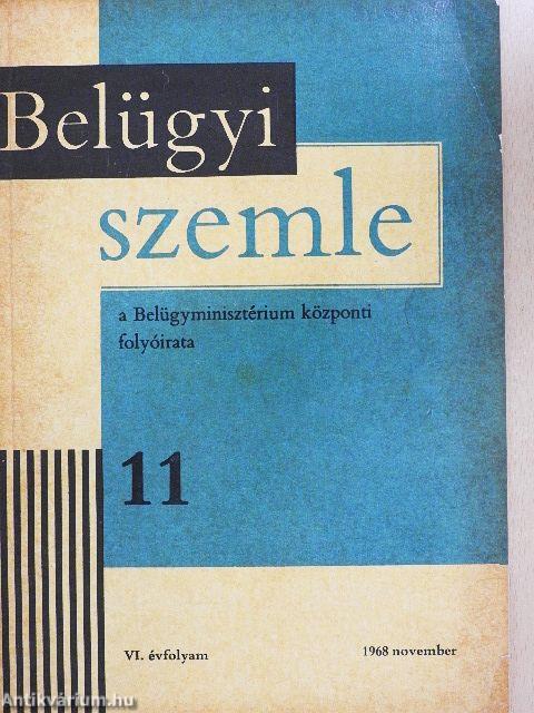 Belügyi Szemle 1968. november