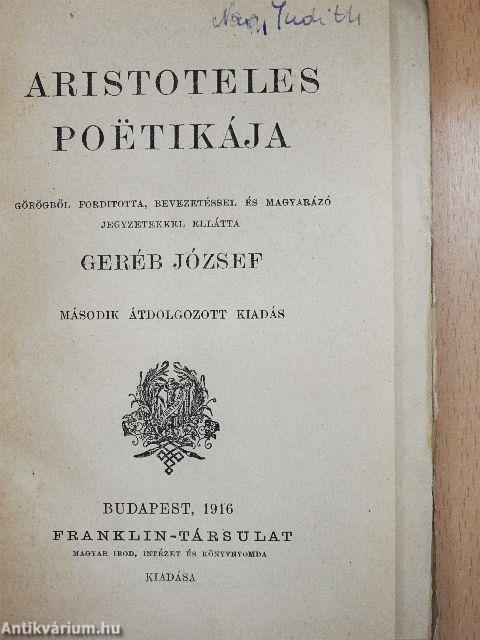 Aristoteles poetikája