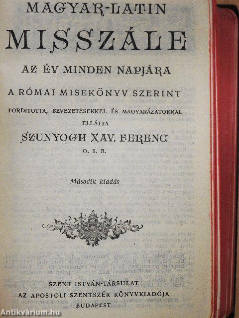 Magyar-Latin misszále