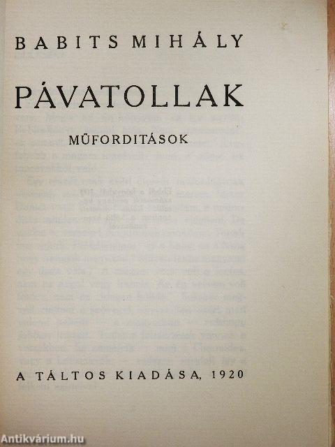 Pávatollak