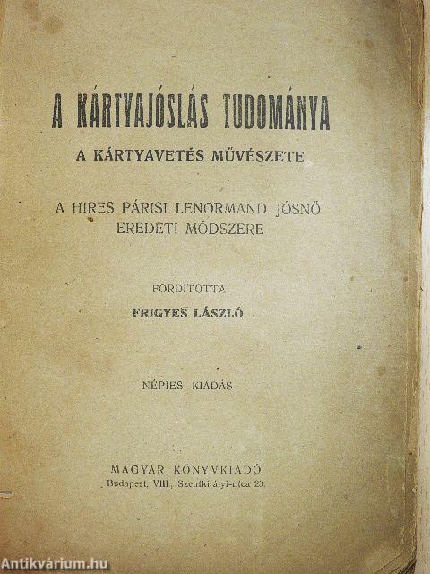 A kártyajóslás tudománya