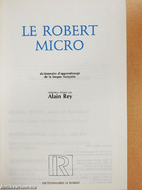 Le Robert Micro