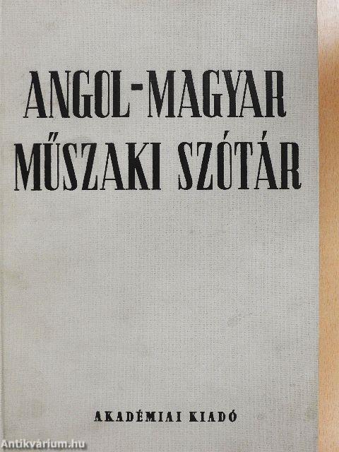 Angol-magyar műszaki szótár