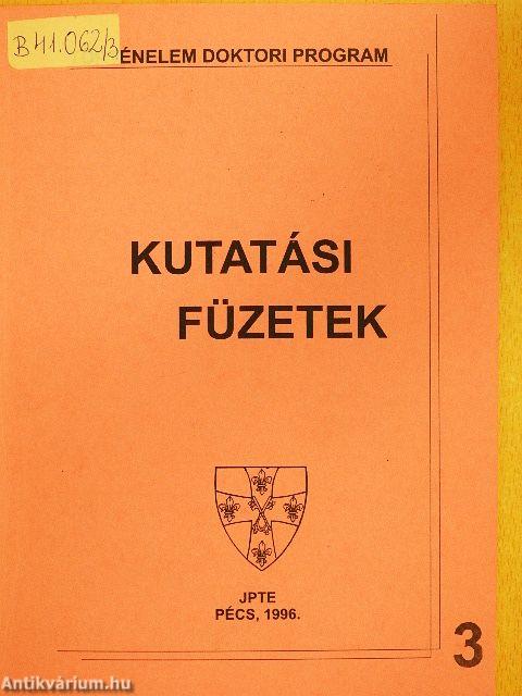 Kutatási füzetek 3.