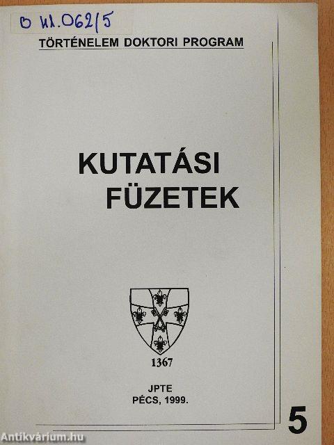 Kutatási füzetek 5.