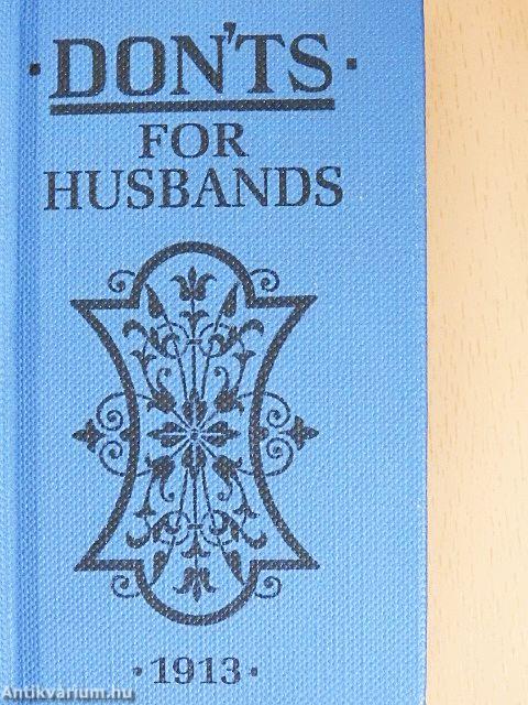 Don'ts for Husbands