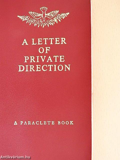 A Letter of Private Direction