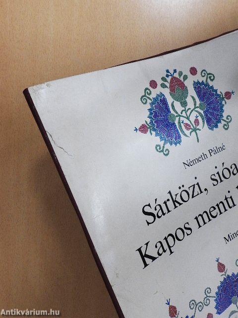 Sárközi, sióagárdi, Kapos menti hímzések