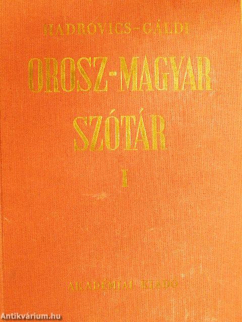 Orosz-magyar szótár I-II.