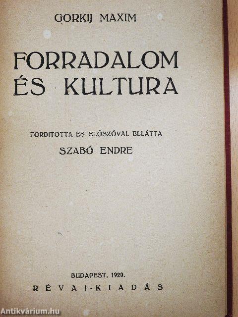 Forradalom és Kultura