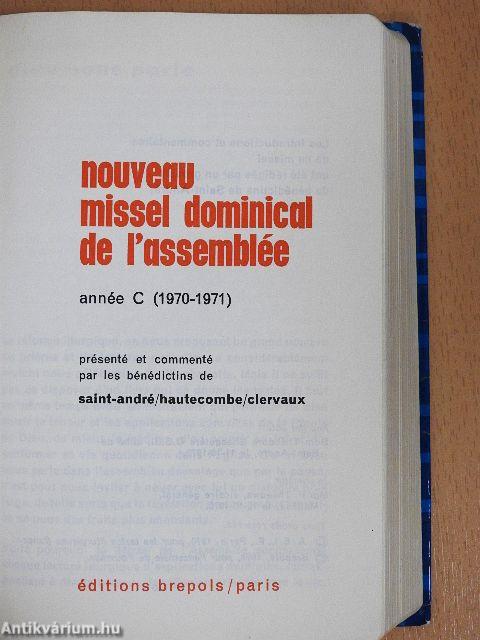 Nouveau missel dominical de l'assemblée