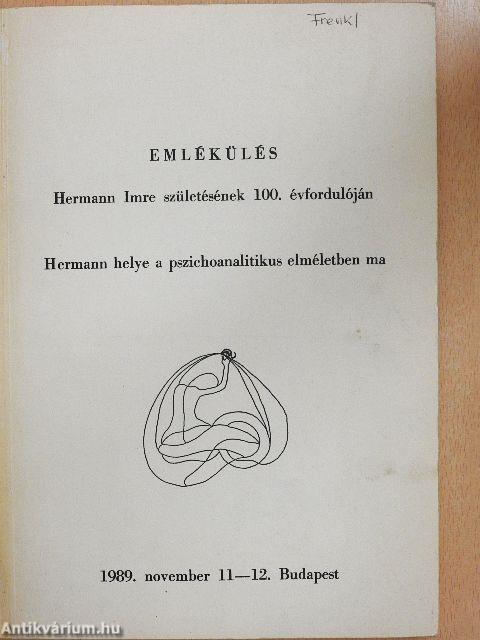 Emlékülés Hermann Imre születésének 100. évfordulóján