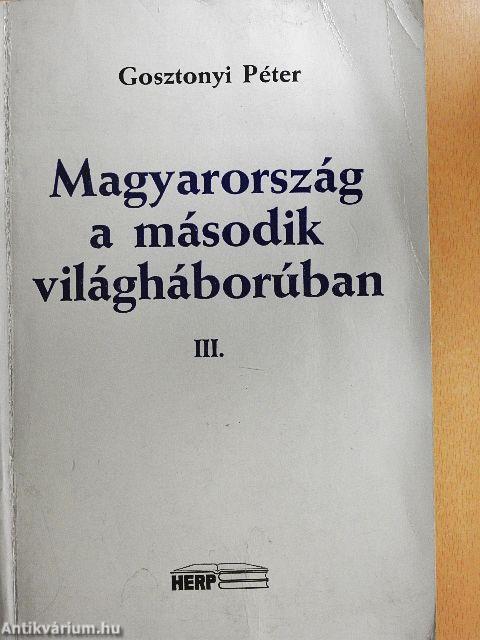 Magyarország a második világháborúban III. (töredék)