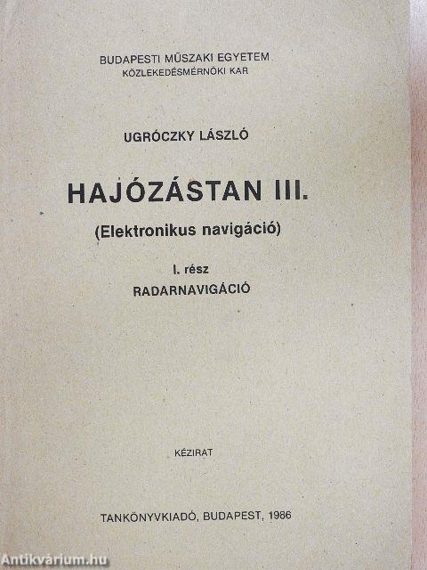 Hajózástan III.