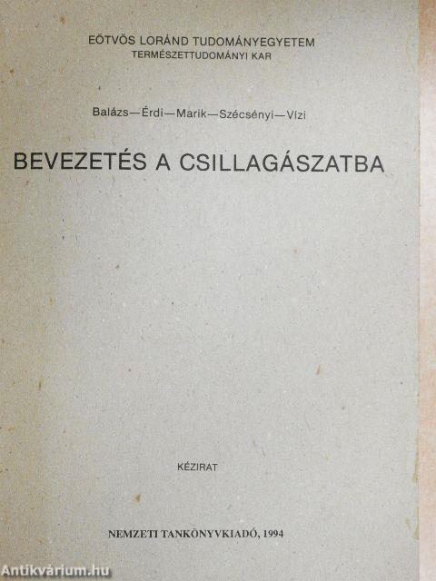 Bevezetés a csillagászatba