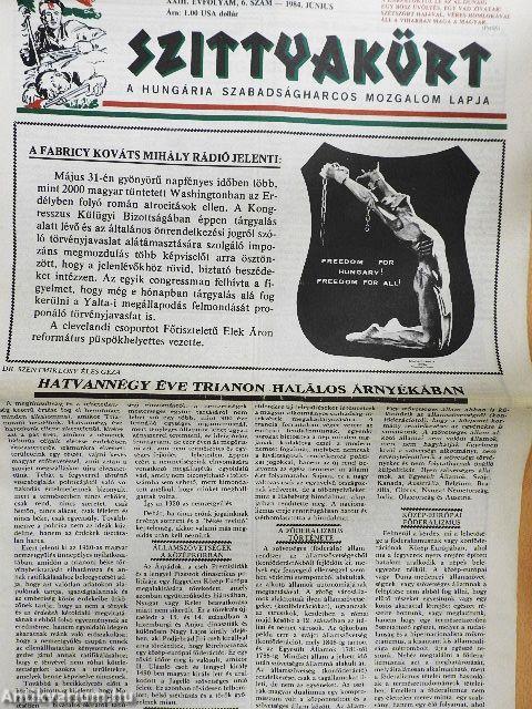 Szittyakürt 1984. június