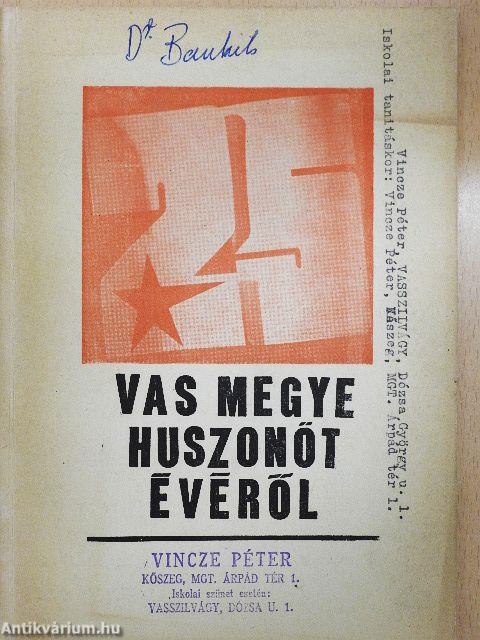 Vas megye 25 évéről 1945-1970