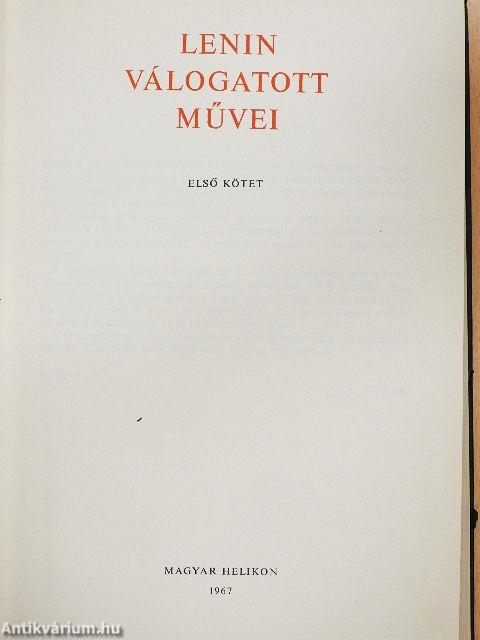 Lenin válogatott művei I-III.