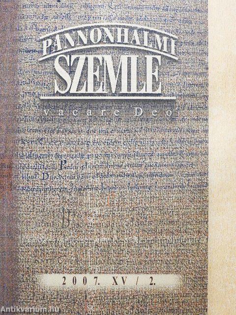 Pannonhalmi Szemle 2007/2.