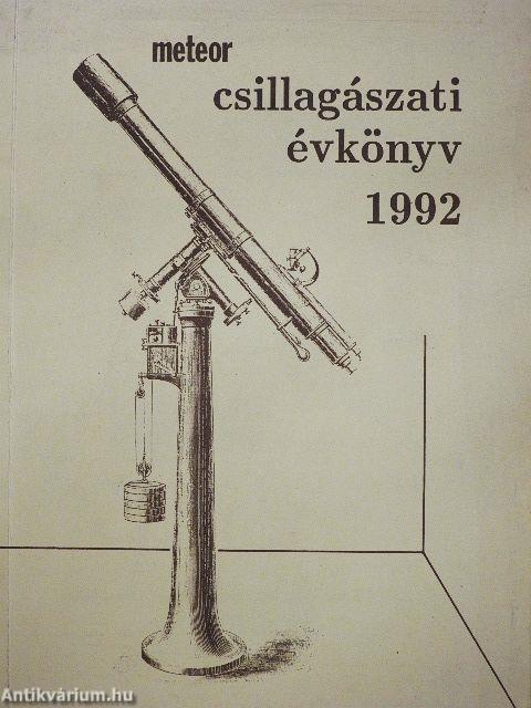 Meteor csillagászati évkönyv 1992