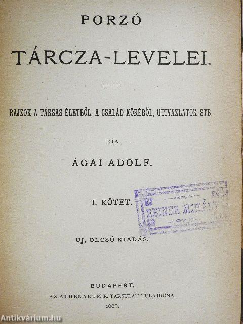 Porzó tárcza-levelei I.