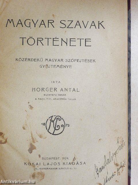 Magyar szavak története