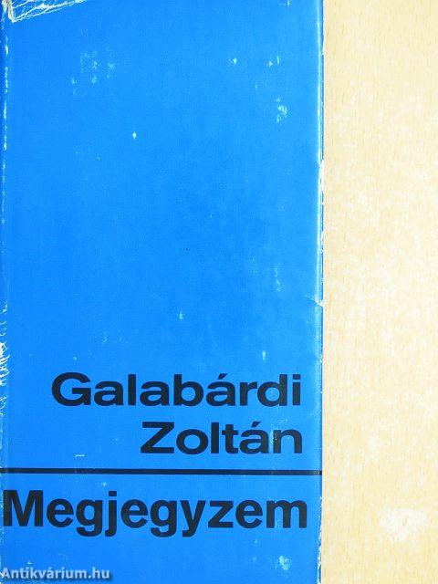 Megjegyzem...