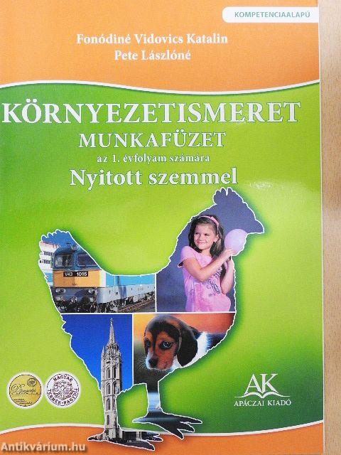 Környezetismeret munkafüzet az 1. évfolyam számára