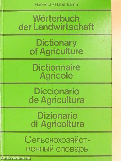 Wörterbuch der Landwirtschaft