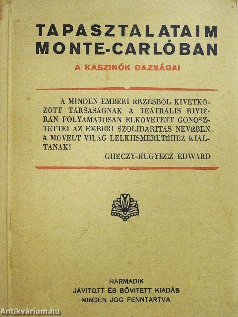 Tapasztalataim Monte-Carlóban