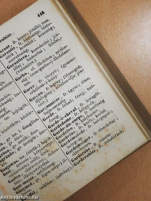 Irás és mindennapi társalkodásban előforduló idegen szavakat magyarázó kézi-könyv