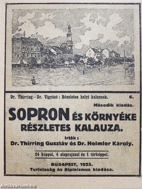 Sopron és környékének részletes kalauza