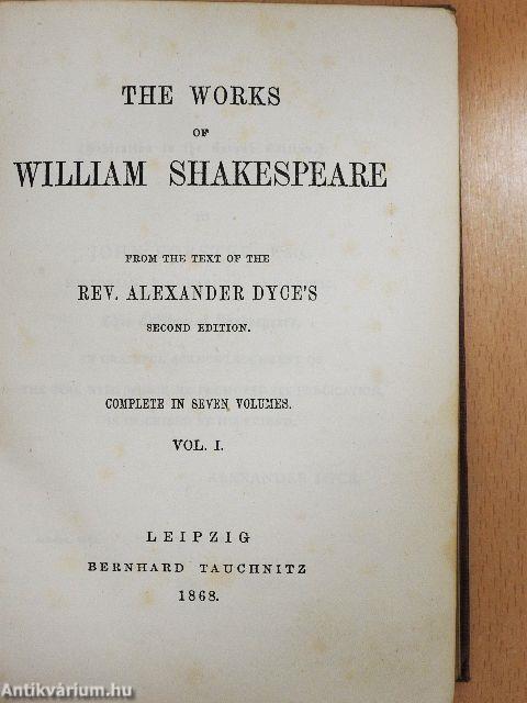 The Works of William Shakespeare I-VII.