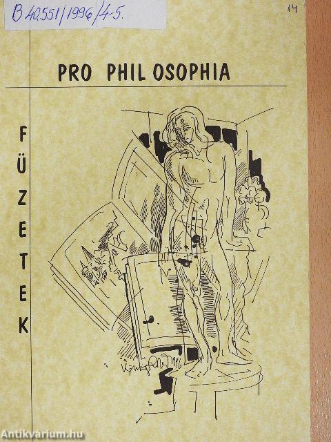 Pro Phil Osophia füzetek 1996/4-5.