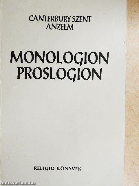 Monologion proslogion