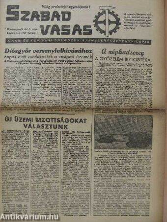 Szabad Vasas 1949. március 1.