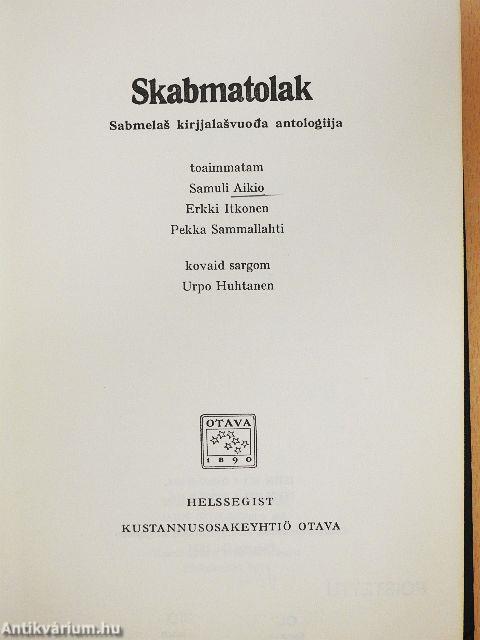 Skabmatolak - Sabmelas kirjjalasvuoda antologiija