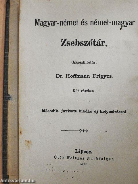 Magyar-német és német-magyar Zsebszótár I-II.