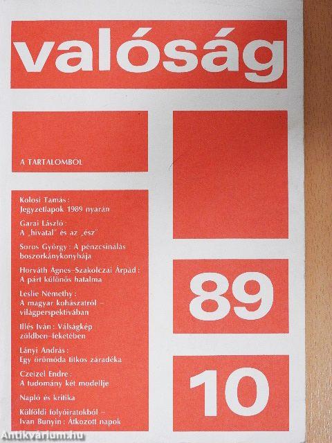 Valóság 1989. október