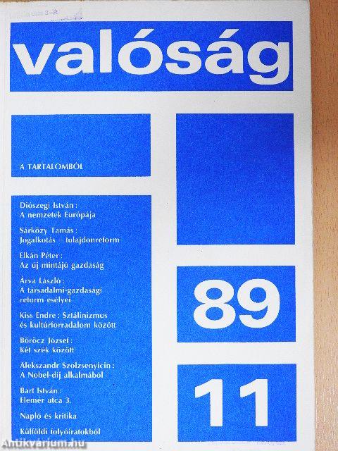 Valóság 1989. november