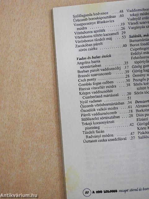 A 100 legjobb recept sörrel és borral